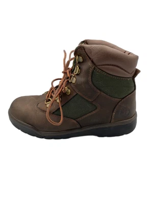 Timberland 6 pulgadas 44992 niños 4 botas de campo marrón oliva cuero tobillo botas de senderismo Foto 1 de 4