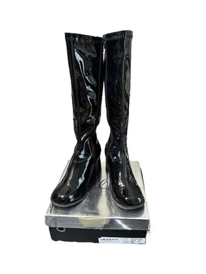 ELLIE KNEE HIGH DRESS BOOTS SIZE 8 BLACK NIB #331 - Image 1 of 4