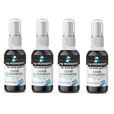 4x MyMe Fresh Midnight Ice Air Freshener Spray | Oil-Based Odour Eliminator 30ml - Image 1 of 4