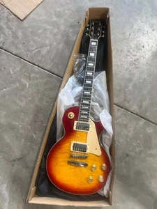 Pickup issue Electric Guitar cherryburst body quilted maple top Okoume Body - Picture 1 of 4