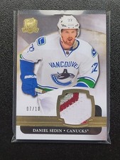 2011-12 Upper Deck The Cup Base Gold Patch #83 Daniel Sedin Canucks /10 *Read*