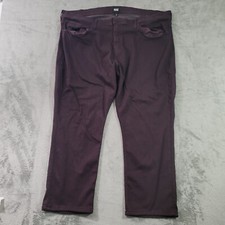 Paige Federal Mens Slim Straight Leg Jeans Size 44 Purple Stretch
