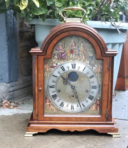 CHRISTIAAN HUYGENS AUTOMATON BRACKET / MANTEL CLOCK 3  CHIMES & MOON PHASE Cover