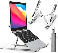 supporto per pc portatile porta laptop base stand pieghevole in alluminio silver
