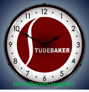 Studebaker LED Backlit Wall Clock, Garage Art HDGA - Picture 1 of 5