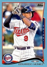 2014 Topps Update Wal-Mart Blue Border #US249 Eduardo Nunez Minnesota Twins