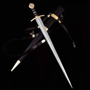 Custom & Handmade Carbon Steel Medieval Warrior Knight's Templar Full Tang Sword - Picture 1 of 4