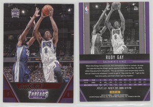 2015-16 Panini Threads Century Proof Red /99 Rudy Gay #80
