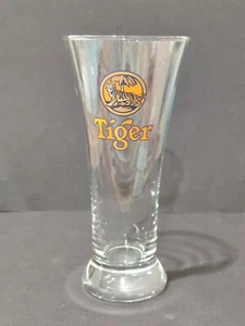 Nuevo vaso de tulipán Cerveza de tigre Malasia 7" transparente coleccionable buen estado - Imagen 1 de 5