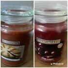 Wickford & Co Candle Carrot Cake  & Dark Cherry 18oz Large Jar Candles Set Of 2