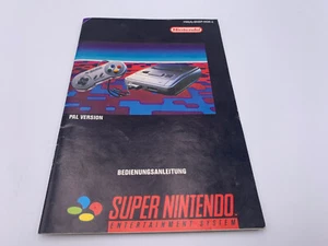 NOTICE MANUEL CONSOLE SUPER NINTENDO PAL VERSION SNES HW(A)-SNSP-NOE-2 - Picture 1 of 3