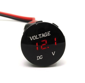 DC12V LED Panel Digital Voltage Meter Display Voltmeter Gauge FitCar Motorcycle 