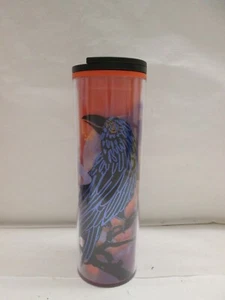 NEU Starbucks 2022 Halloween Reusable 16oz Purple RAVEN Tree Travel Tumbler - Bild 1 von 8