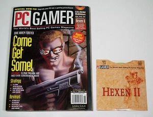 PC Gamer Magazine November 1997 w/ CDROM 3.8 Duke Nukem Forever Preview Hexen II - Imagen 1 de 24