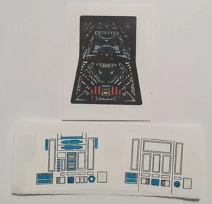 Vintage Star Wars Tie Fighter Control Panel Replacement Toy Sticker Peel & Stick - Picture 1 of 3