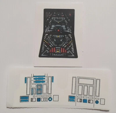 Vintage Star Wars Tie Fighter Control Panel Replacement Toy Sticker Peel & Stick - Image 1 of 3