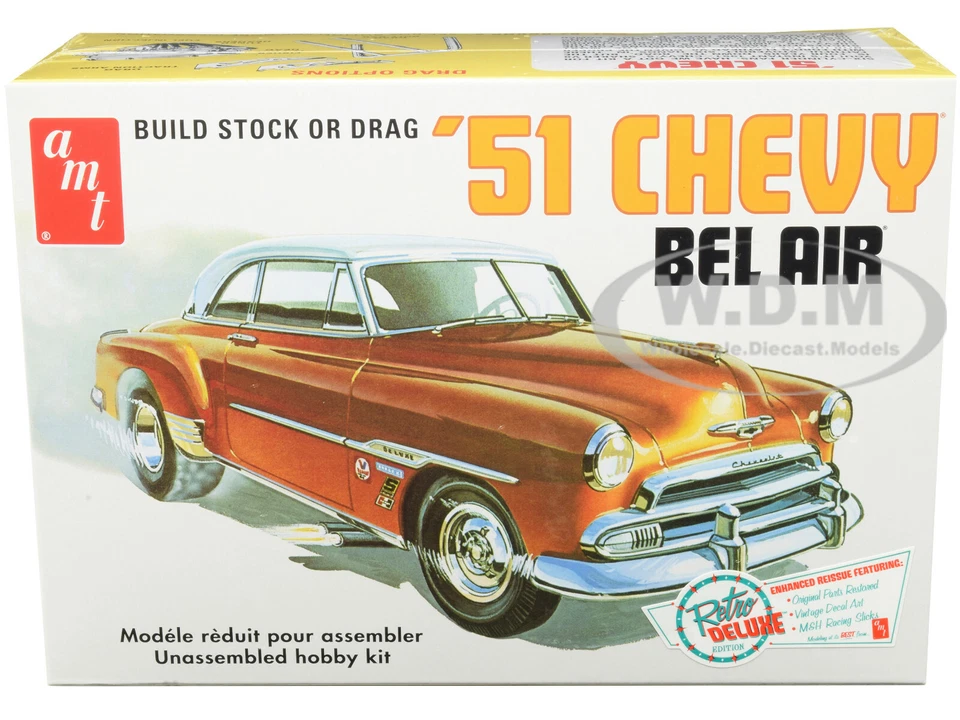 AMT 1 25 Scale Model Kit - 1951 Chevy Bel Air - 2-In-1 Retro Deluxe Kit Build
