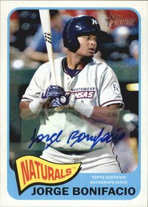 2014 Topps Heritage Minors Real One Autographs #ROAJB Jorge Bonifacio
