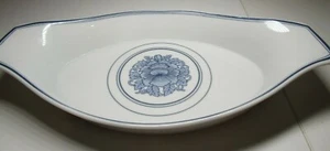 Georges Briard Blue Dynasty Au Gratin Serving Dish Floral Design Vintage  - Picture 1 of 10