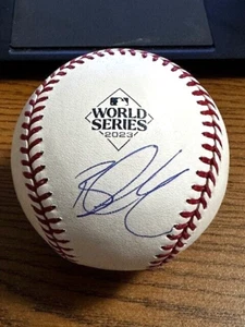 BRANDON MCCARTHY SIGNED AUTOGRAPHED 2023 WORLD SERIES BASEBALL! Rangers! JSA! - Picture 1 of 2