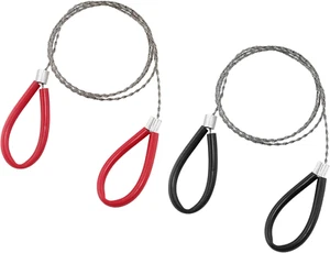Rierdge 2 Pcs PVC Pipe Cable Saw Stainless Steel Wire Saw Portable String Rop... - Picture 1 of 11