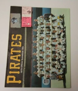 1978 PITTSBURGH PIRATES MLB PROGRAM RARE V NEW YORK METS W TICKETS MLB SCOREBOOK - Picture 1 of 5