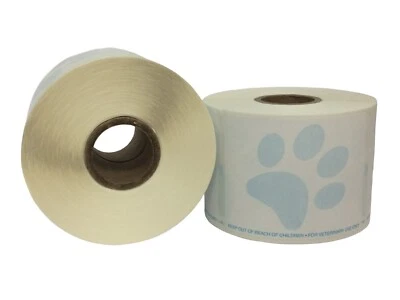 30358 Dymo Compatible Diskette Media Veterinary Paw Labels 2.125"x2.75" 10 Rolls - Image 1 of 4