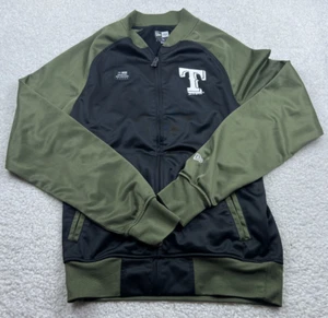 Chaqueta Texas Rangers New Era MLB Cremallera Completa Para Hombre S Negra Verde Letterjacket - Imagen 1 de 8