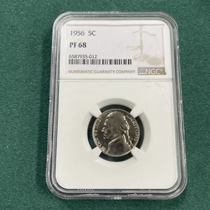 1956 Jefferson Nickel PF 68 NGC - Picture 1 of 2