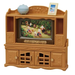 Sylvanian Families KA-522 TV & TV Stand Set - Epoch - Picture 1 of 4