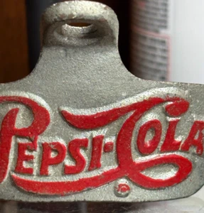 Starr X Single Dot Pepsi-Cola Wall Mount Bottle Opener - Picture 1 of 6