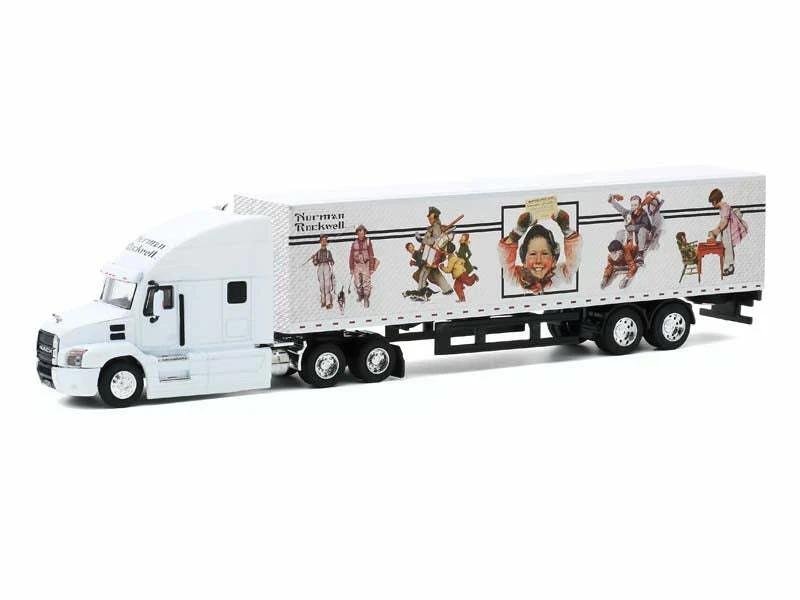 2019 Mack Anthem Semi - Norman Rockwell 1 64 Scale Model - Greenlight 30194