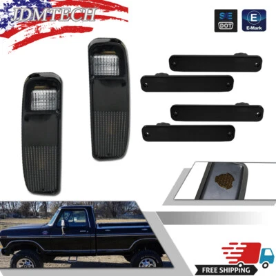Kit de marcador de para-lama lateral e lanterna traseira 6 peças para caminhão Ford F150 F250 E150 73-79 - Imagem 1 de 4