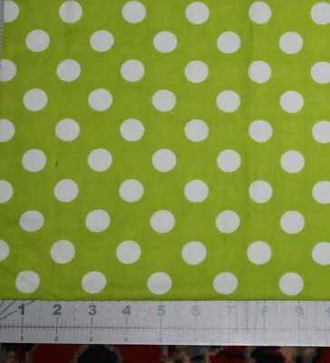 cotton quilting fabric 16" pc Riley Blake medium lime green - Image 1 of 2