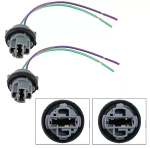 Universal Pigtail Wire Female Socket 7440 Two Harness Front Turn Signal Light - Picture 1 of 9