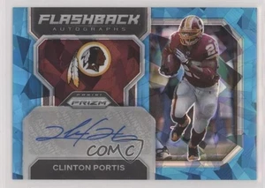 2022 Panini Prizm Flashback Auto Blue Ice Prizm /99 Clinton Portis #FA-CP Auto - Foto 1 di 3