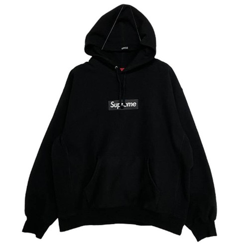 Felpa con cappuccio Supreme 23AW Box logo felpa nera L usata LIFE 0