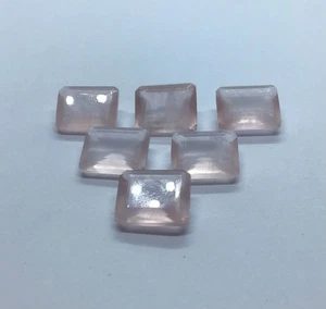 Natural Loose Gemstone AAA Rose Quartz Octagon Cut For Making All Type Jewelry - Picture 1 of 7