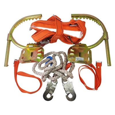1 Pair Tree Pole Climbing Gear Spike Gaff Set Kit w/ Harness&Safety Strap #300 - image 1 of 4