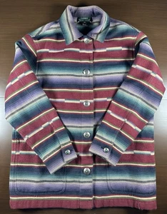 Vintage Ralph Lauren Green Tag Jacke Herren Small Southwestern Decke Streifen - Bild 1 von 3