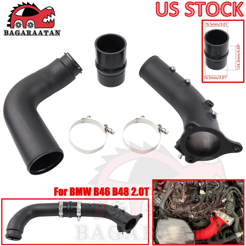 3'' Intake Charge Pipe For BMW B46 B48 2.0T 320i 330i 330e 430i 520i F30 F31 F32 Foto 1 de 4