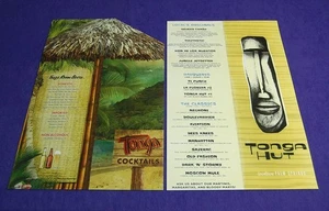 MI LOTE #4 DE TRES IMPRESIONES DE CARTELES DE LAS PORTADAS DE MENÚ DE BARES Y RESTAURANTES TIKI - Imagen 1 de 5