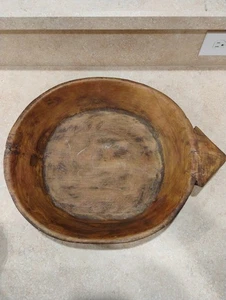 Cuenco de pan de madera nativo americano tallado a mano vintage - Imagen 1 de 15