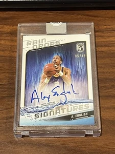 Baloncesto Alex English 2024 Topps 3 #RS-AE Rain Drops Signatures/49 pepitas - Imagen 1 de 2