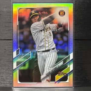 2021 Topps NPB #215 Yusuke Ohyama Silver Rainbow Foil #124/150 - Picture 1 of 2