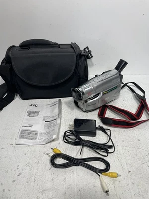 JVC Compact VHS Camcorder VHS C Model GR-AXM17U Tested - With Accessories - Image 1 of 4