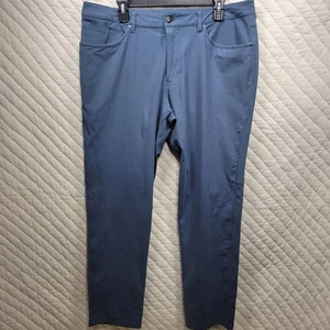 Lululemon ABC Classic Fit 5-Pocket Warpstreme Pants Blue Mens 36x31 - Picture 1 of 7