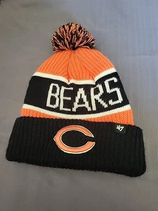 Chicago Bears '47 Knit Beanie Hat with Pom - Picture 1 of 3