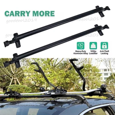 Top Roof Rack Cross Bar Luggage Cargo Carrier w/ Lock For Hyundai Santa Fe Sport - Image 1 of 4