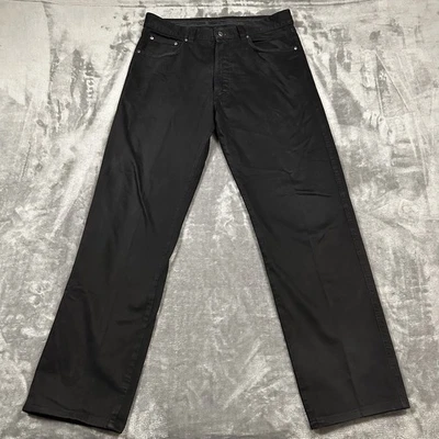 Ermenegildo Zegna Pants Mens 34x30 Black Twill Italy Made Chino - Image 1 of 4